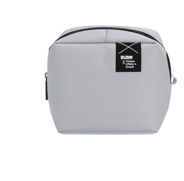 Power bank earphone data cable U disk storage bag (A gray)