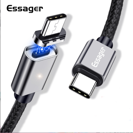 Macbook magnetic data cable 100w dual type-c fast charging pd cable 5A magnetic cable (1.5M)