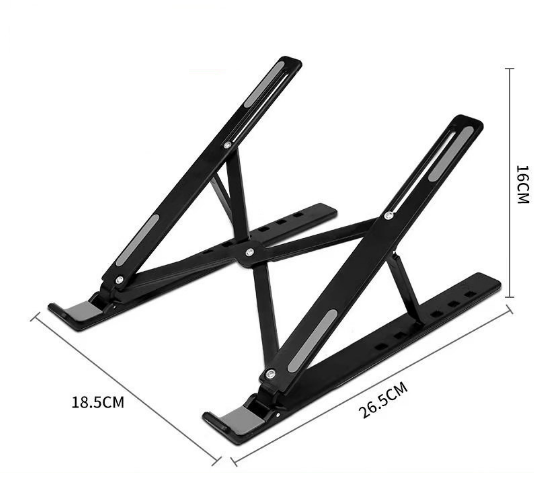 ABS Plastic Laptop Bracket Radiator Shelf (Starry Sky Black) (Standard Version, No Cloth Bag)