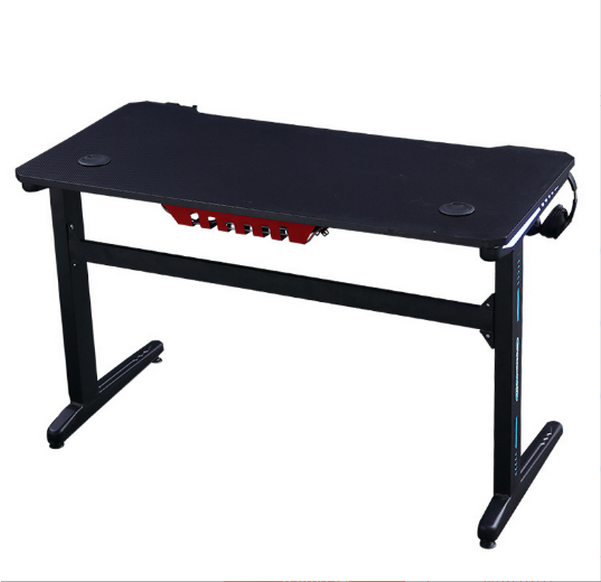 Single Desktop Computer Gaming Desk RGB Gaming Table(120*60*74)