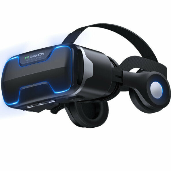 熱賣千幻vr眼鏡shinecon G02ED耳機版護眼360全景glasses手機VR眼鏡（千幻G02ED）