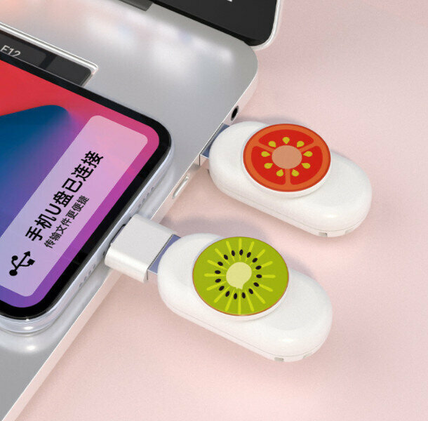 【128GB】Fruit Mini USB Flash Drive [Contact Customer Service to Confirm Color after Placing an Order]