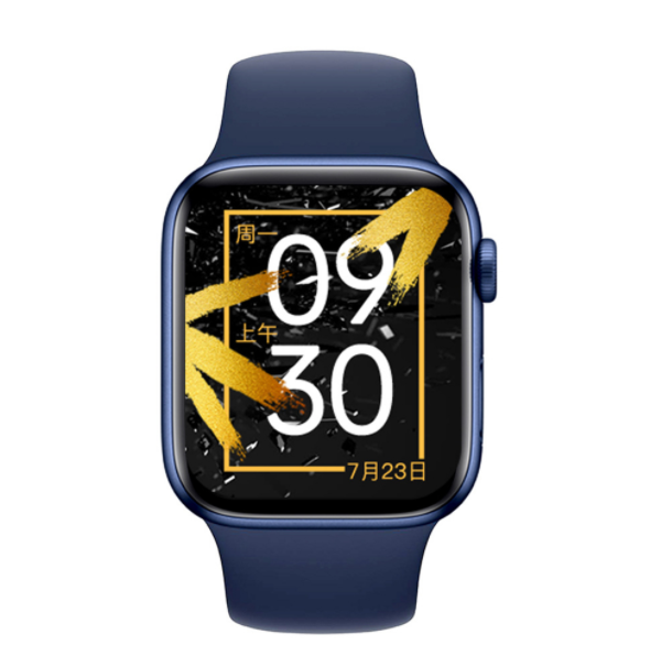 熱推X8 MAX智慧手錶睡眠心率血氧體溫監測藍牙通話智慧運動手環（藍色）