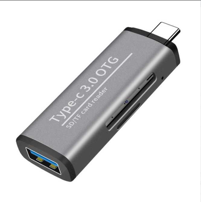 type-c multi-function USB3.0 high-speed card reader (gray)