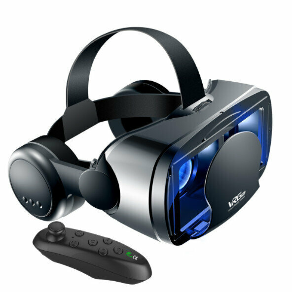 爆款藍光護眼手機虛擬現實頭盔3D VR眼鏡（VRGPRO耳機版+Y1黑）
