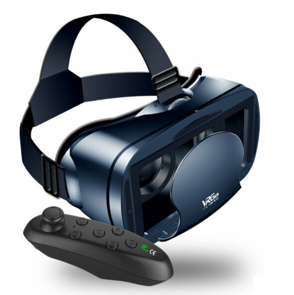 熱推藍光護眼手機虛擬現實頭盔3D VR眼鏡（VRGPRO普通版+Y1黑）