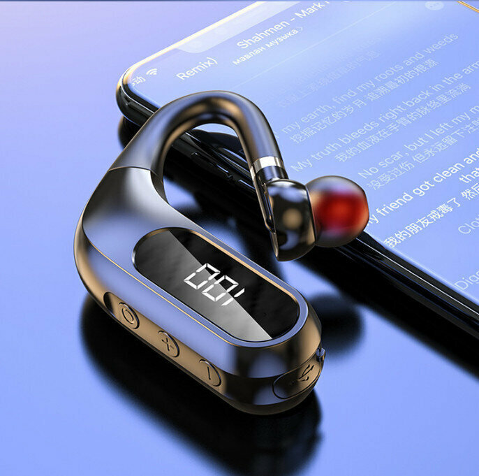 KJ10 Single Ear Wireless Bluetooth Single Earphone Color [Black]