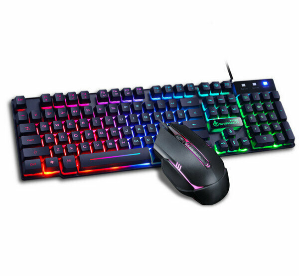 Wired keyboard and mouse set - D280 set - word black