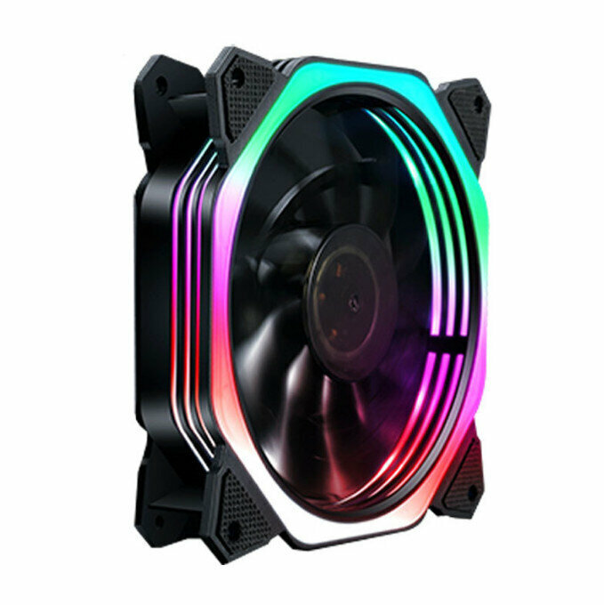 爆款電腦機箱風扇 發光機箱風扇(魔方極光彩燈)
