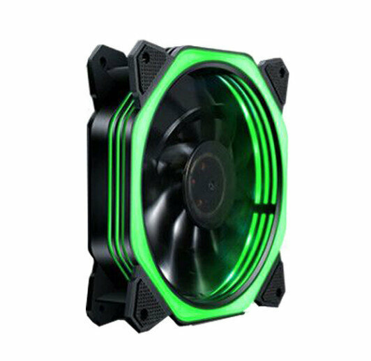 激抵電腦機箱風扇 發光機箱風扇(魔方極光綠燈)