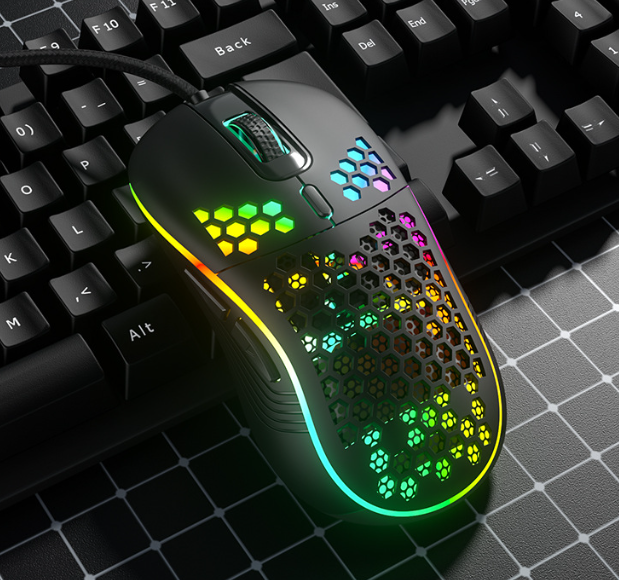 New V88 Wired Mouse (7D Button RGB Lighting Effect)