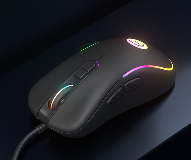 New V106 Wired Mouse (7D Buttons Colorful Lighting Effect)