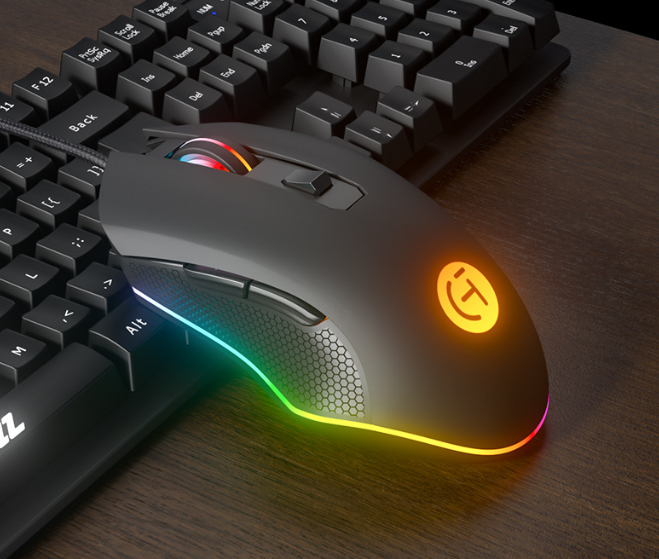 New V43 Wired Mouse (6D Button RGB Lighting Effect)