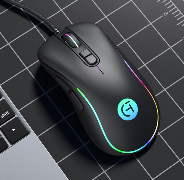 New V106 Wired Mouse (7D Button RGB Lighting Effect)
