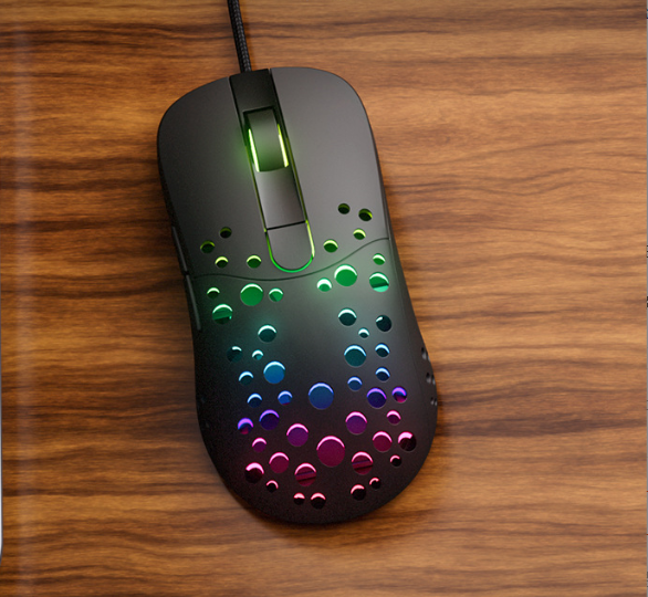 New V115 Wired Mouse (6D Button RGB Lighting Effect)