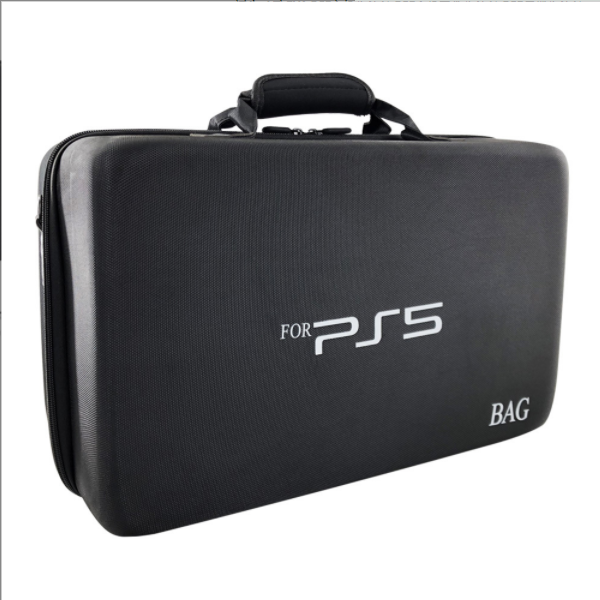 EVA PS5 Console Organizer PS5 Console Accessories Organizer PS5 Portable Organizer (New PS5 Hard Case Black)