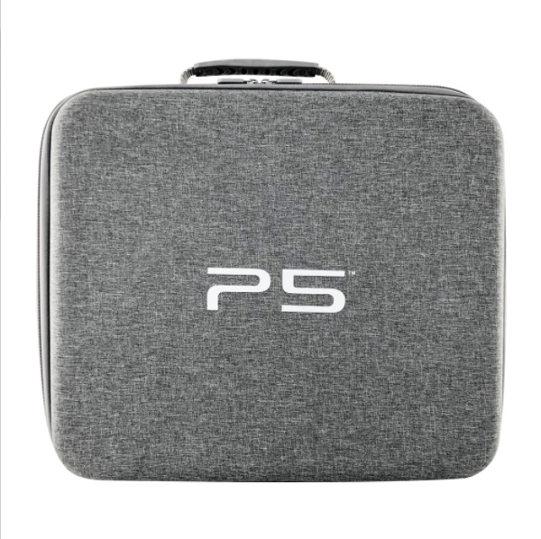 EVA PS5 Console Organizer PS5 Console Accessories Organizer PS5 Portable Organizer (P5 Hard Case Gray)