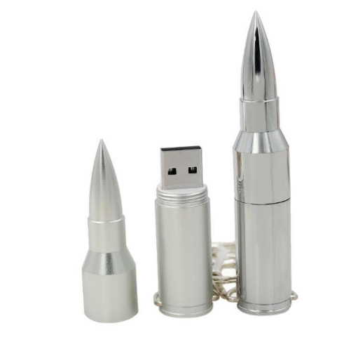 [2 pieces of 16GB] metal bullet USB flash drive [contact customer service to confirm the color after placing an order]