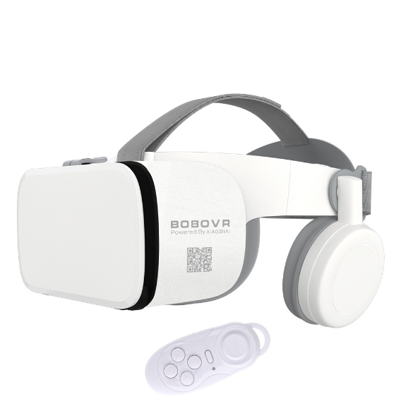 熱賣藍牙無線耳機VR眼鏡一體頭盔(英文白+032白)
