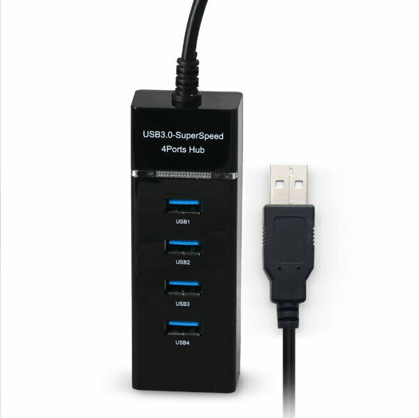 激抵PS4/SLIM/PRO/XBOX ONE/XBOX ONES/PC/laptop通用3.0 HUB4合1USB（黑色）