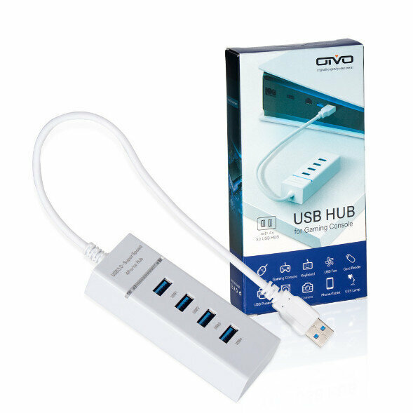 激抵3.0 HUB4合1 USB PS4/SLIM/PRO/XBOX ONE//PC通用（白色）
