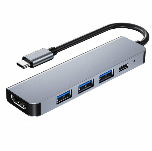 熱賣hub usb拓展塢（五合一 TYPE-C轉高清+USB*3+PD）