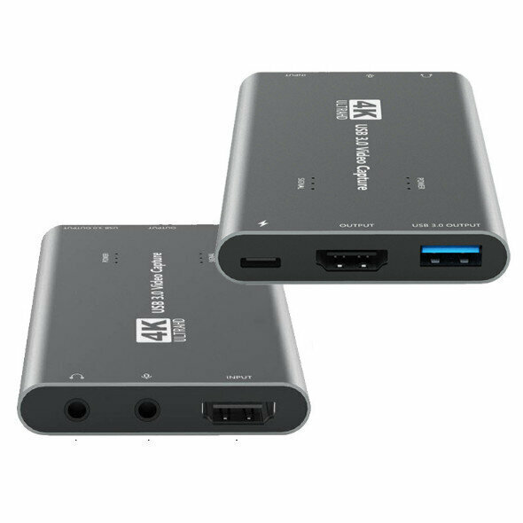 HD Capture Card USB3 0 4K HD to USB Live Recording Video Capture Tape Loop-out Video Collector (Item No. 009)