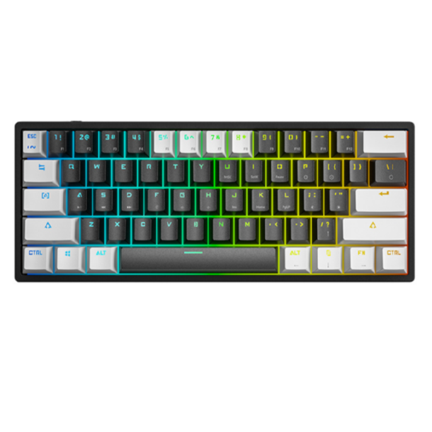 Blue Axis Gaming Mechanical Keyboard (White and Black)