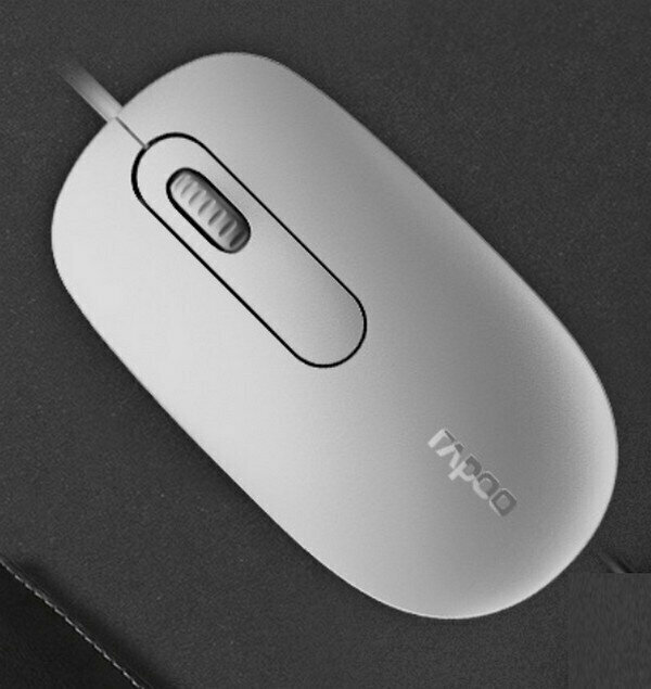 Wired Optical Mouse/Rapoo-N200 Off-White