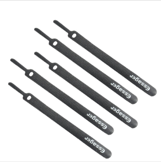 Bundled cables, data cables, power cables, storage self-adhesive cables (10 black)