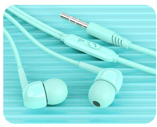 Mobile phone wire control headset heavy metal subwoofer gaming computer headset headset (blue earphone)