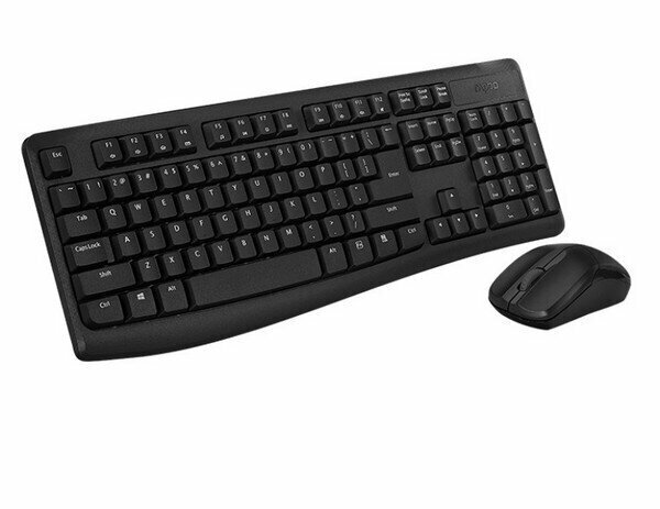 Wireless Optical Keyboard and Mouse Combo Rapoo-1800pro Black