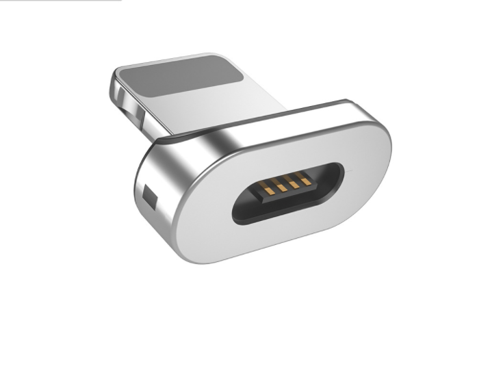 Charging cable strong magnetic blind suction plug for Lightning (square base 4pin)