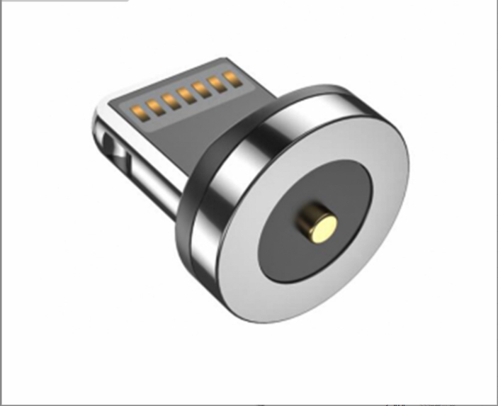 Charging cable strong magnetic blind suction plug for Lightning (round base single pin)