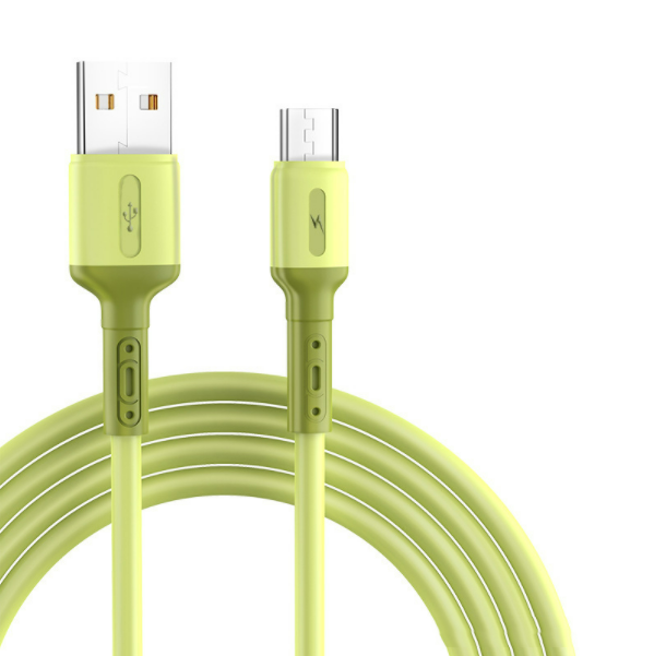 Liquid silicone data cable [TYPE-C interface - 1.5m (yellow)]