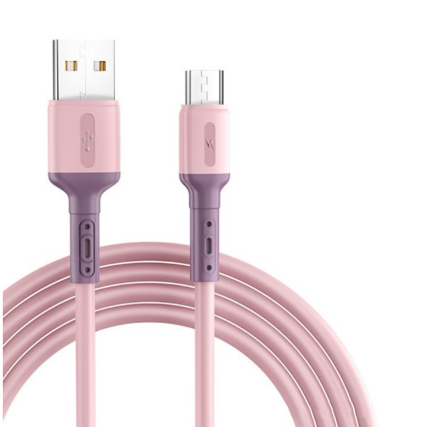 Liquid silicone data cable [TYPE-C interface - 1.5 meters (pink)]
