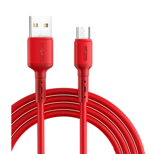 Liquid silicone data cable [TYPE-C interface - 1.5 meters (red)]
