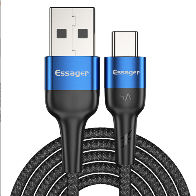 5A Super Fast Charging Cable, 1 meter long (blue)