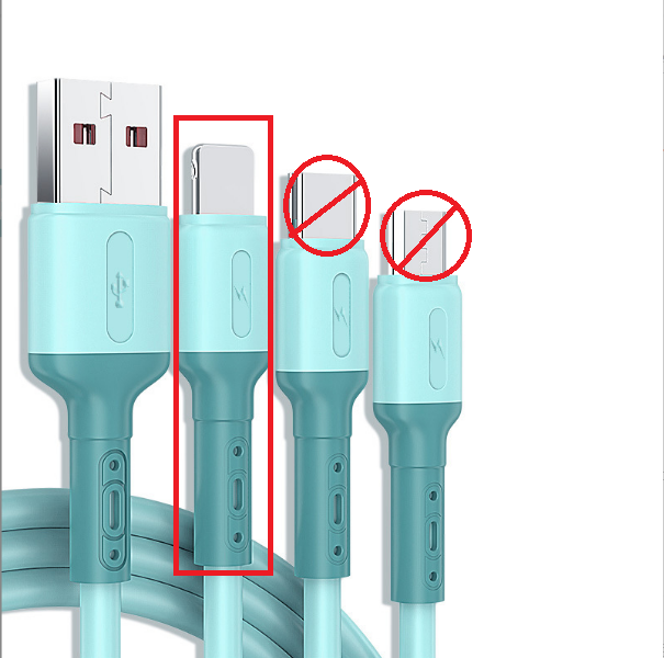 熱賣液態軟膠數據線【蘋果接口Lightning-1.8米（晴空藍）】