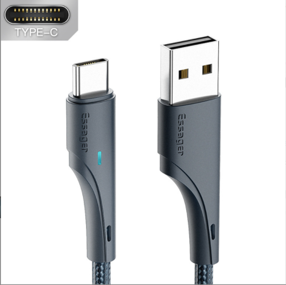 3a fast charging cable for type-c (blue 2M)