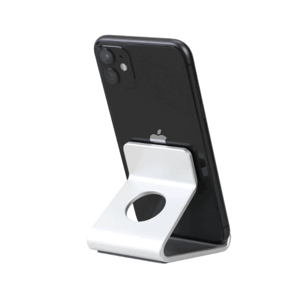 Aluminum alloy mobile phone tablet holder (Apple silver)
