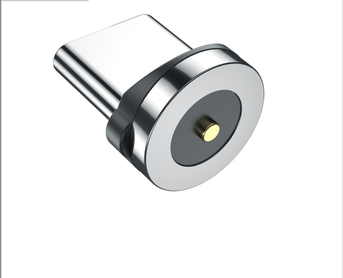 Charging cable strong magnetic blind suction plug for Type-C (round base single pin)