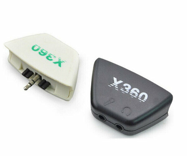 新款兼容Xbox360耳機轉換器-(CH-XB360-004)白色+黑色