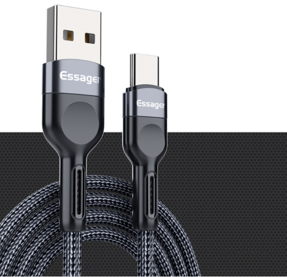 3A fast charging data transmission cable (gray 0.25M)