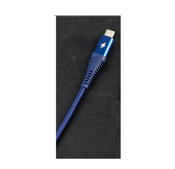 type-c 2m Braided Charging Cable (SD-195TYPE-C-Blue)