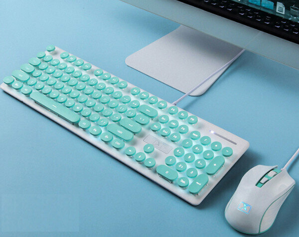 Wired Keyboard & Mouse Combo - N518 Blue