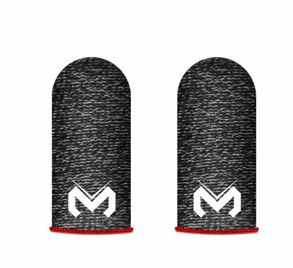 E-sports mobile game finger sleeve - 24 needle silver fiber - black