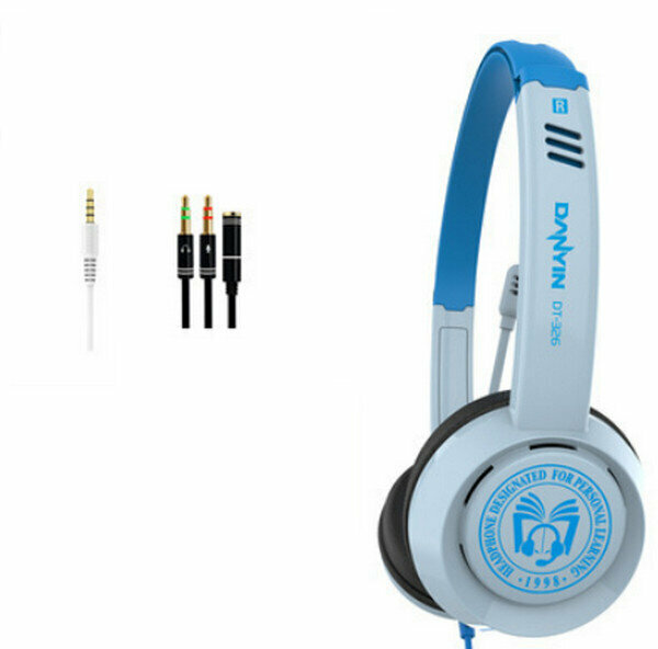 Wired Headset - DT326 - Rainbow Edition Single Plug Gray blue