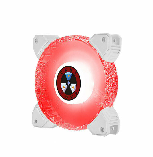 Computer Case Radiator ARGB Optical Case Fan Radiator (Red)