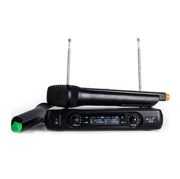 Professional Wireless Microphone - V2 Upgrade (1-in-2) - Black